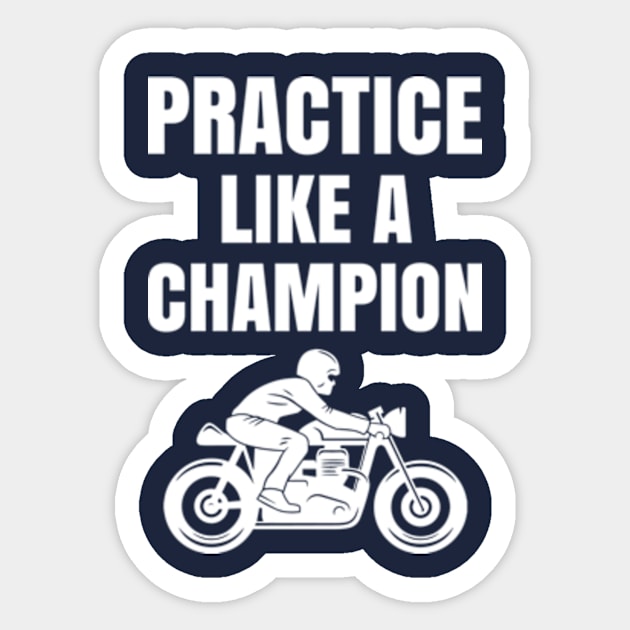 Like A Champion Sticker by Polahcrea